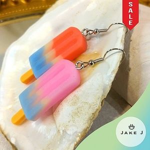 🍑Yummy Hot Trendy Summer Popscicle Pendant Fish hook Earrings One Size A-002